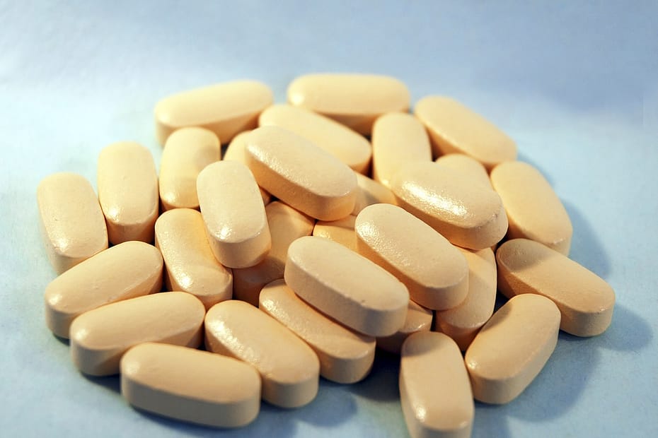 image of yellow pills